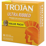 Condones Trojan Preservativos Ultra Estimulacion 36u 