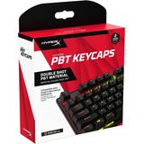 Repuesto Hyperx Pbt Keycaps - Ingles Us - 104 Keys Black 