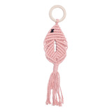 Colgante De Espejo Para Colgar En La Pared Con Borlas, Rosa