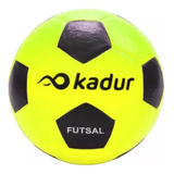 Pelota Futsal N°4 Medio Pique Papi Futbol Simil Cuero X5 Color Amarillo Fluor