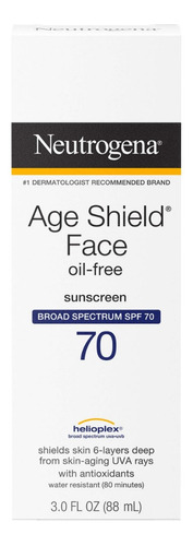 Neutrogena - Protector Solar Spf 70 Age Shield Face 3oz.