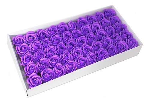 Pack De 50 Rosas De Jabón Permufadas Decorativas