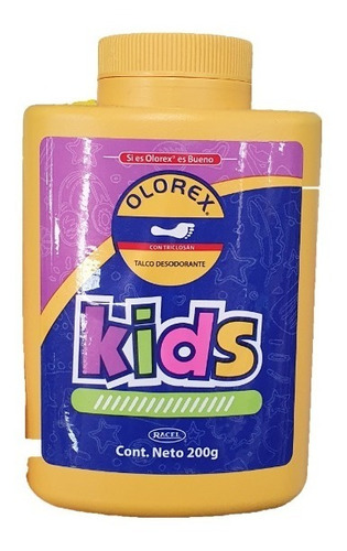 Olorex Kids Talco Desodorante Para Niños 200g Axilas Y Pies