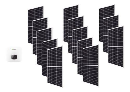 Planta Solar Con 14 Panel 550w Y 1 Inversor 10kw 220v