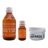 Kit Laser Mix Acrilico Uñas Esculpidas Primer + Monomero + Polimero 