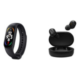 Reloj Smartband M7 Negro + Auriculares Inalámbricos Negro
