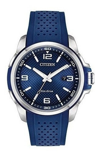 Citizen Aw1158-05l Ar Reloj De Hombre Azul 45 Mm De Acero In