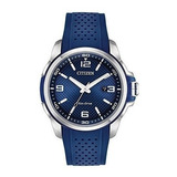 Citizen Aw1158-05l Ar Reloj De Hombre Azul 45 Mm De Acero In