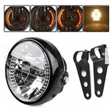 Faro Led 7'' Redondo H4 Ojo De Ángel For Harley Daymaker