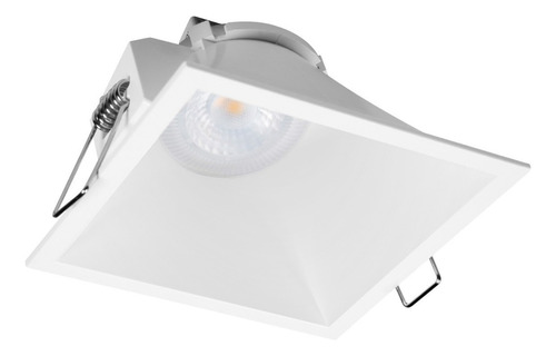 Luminario Downlight Wall Washer Empotrable En Techo Cuadrado Color Blanco Illux