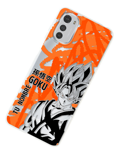 Funda Para Motorola Dragon Ball Z Goku Super Saiyan Nombre