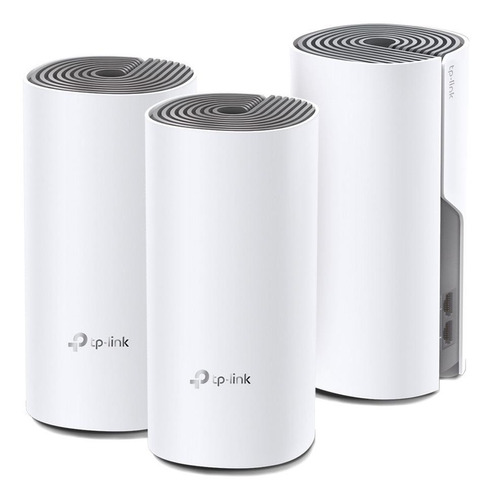 Kit Com 3 Roteador Wi-fi Sistema Mesh Tp-link Deco E4 Ac1200