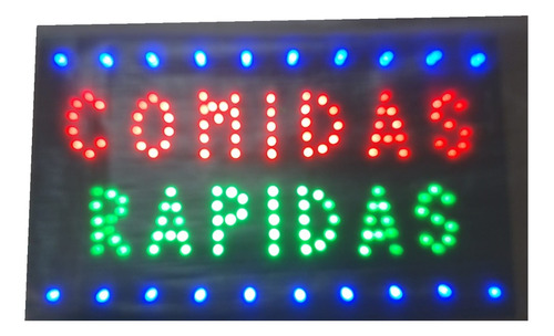 Cartel Led Comida Rápida Diseños A Pedido Todos Los Rubros