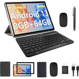 Tableta Android 13 De 10,1 Pulgadas Con Teclado, Tableta 2 E