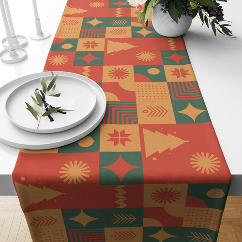 Caminho De Mesa Trilho De Mesa Natal Natalino 200cm X 40cm