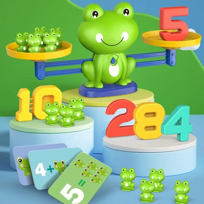 Juegos De Equilibrio Con Ranas, Bloques De Conteo Para Niños