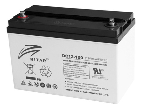 Batería Ritar Gel Dc12-100 Ciclo Profundo 12v 100ah
