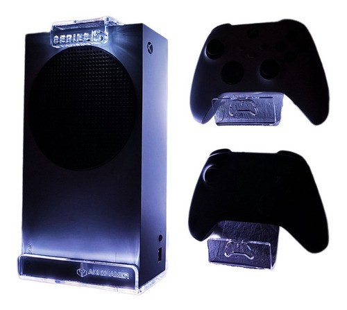 Soporte Para Xbox Series S Con Led Y Dos Bases Para Control