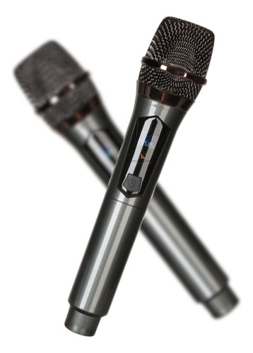 2 Microfones Profissional Sem Fio Bateria Recarregável Usb