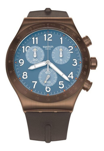 Reloj Swatch Hombre Core Yvc100 Back To Copper