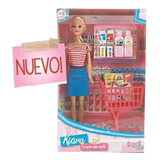 Muñeca Kiara Va Al Supermercado Con Chango Y Acc   Cadia