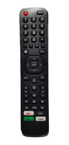 Control Remoto En2cf27 Para Noblex Smart Tv Flow Netflix 596