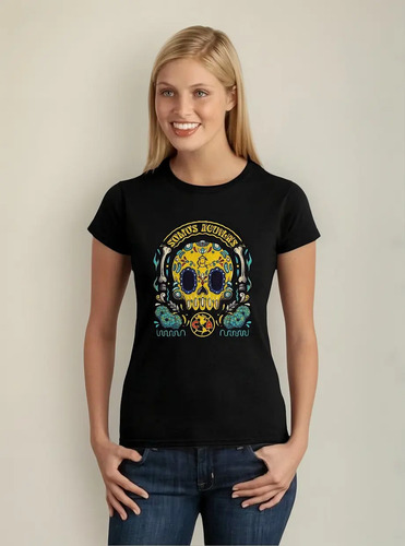 Playera Fútbol Camiseta América Mujer Día De Muertos