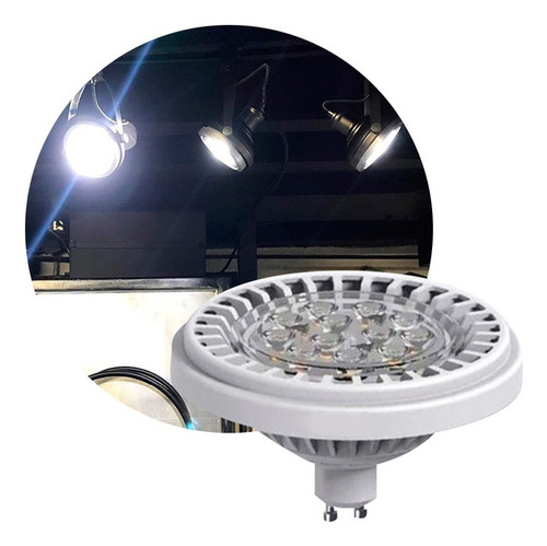 Lampara Ar111 Led Gu10 Potencia 12w Blanco Neutro