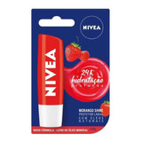 Hidratante Labial Nivea Morango Shine Com 4,8g