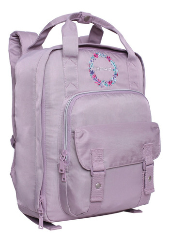 Mochila Mujer Alpha 20 Bordado Lila Head