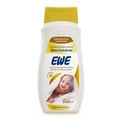 Óleo Calcareo Ewe con Aceite de Almendras 500ml Limpieza Bebé | MercadoLibre
