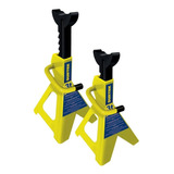 Surtek Amarillo 3 Toneladas Automotriz 2pzs Soporte Torre 