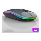 Mouse Slim Led Wireless Recarregável 2.4ghz Pronta Entrega