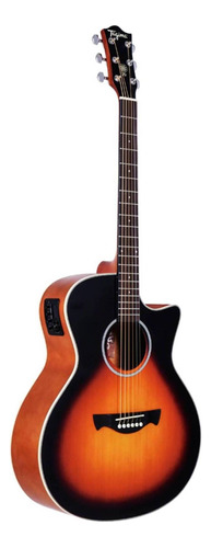 Violão Eletroacústica Tagima Tw-29 Eq Para Destros Drop Sunburst Satin