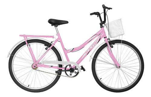 Bicicleta Antiga Retro Aro 26 Romantica Feminina Com Cesta