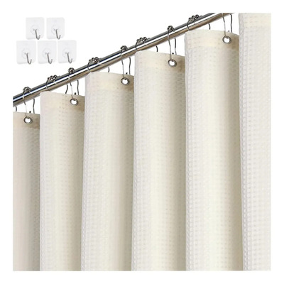 Cortina De Baño De Tela Para Ducha Impermeable 180*180cm Con Ganchos Negro,cortina De Baño Tela,cortinas De Regadera Antimoho Impermeable Y Antibacteriano,ojales De Metal,duradero Para El Hogar Beige | MercadoLibre