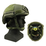 Casco Uhmwpe Militar Balístico Fast Wendy Nivel Iii-a Verde