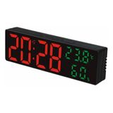 Reloj De Pared Digital Grande De 9 Pulgadas Con Temperatura