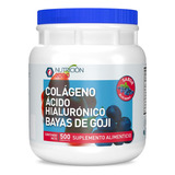 Colágeno, Ácido Hialurónico, Bayas De Goji -500 G Blue Berry Sabor Sin Sabor