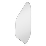 Espelho Geométrico Moldura Em Couro 110x60cm - Mod Rocco