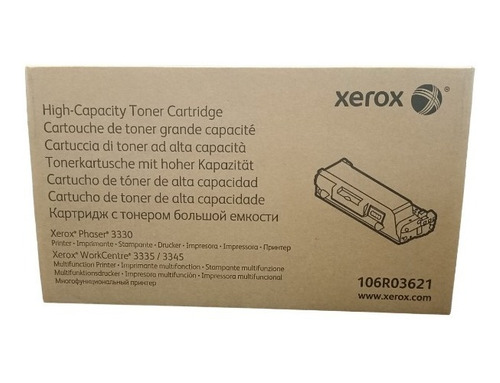Cartucho De Toner Xerox 106r03621, Negro Para Phaser 3330
