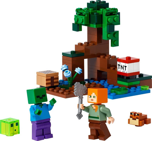 Lego Minecraft The Swamp Adventure Aventura Del Pantano 65pz