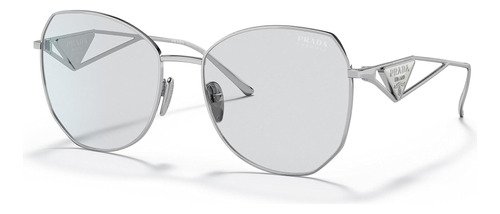 Prada Spr 57ys 1bc-07d Butterfly Shape Gray Silver