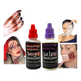 Kit Halloween Latex-sangre Fals - mL a $292