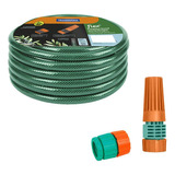 Mangueira Flex Tramontina Pvc C/ Engate E Esguicho 25m Verde