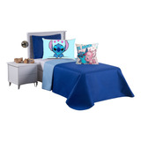 Roupa D Cama Colcha Casal  Feminino 7pçs D/f Lilo Stitch