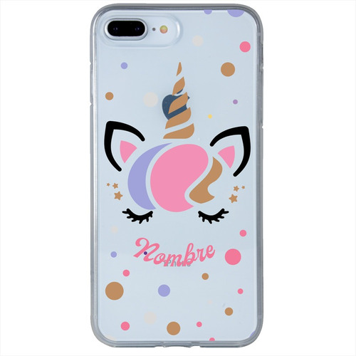 Funda Para Apple iPhone Unicornios Personalizada Con Nombre