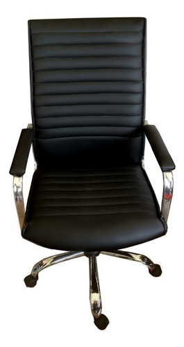 Silla Sillon Aluminium Alto Gerencial Cromado  