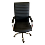 Silla Sillon Aluminium Alto Gerencial Cromado  