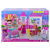 Barbie Play Set Restaurant + Muñeca